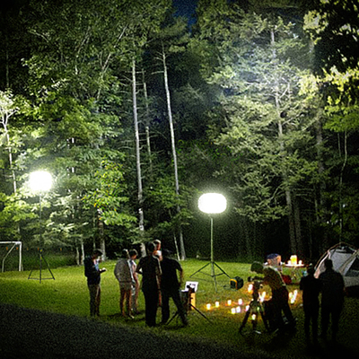 트리팟 LED 풍선 등불 200W 달 풍선 등불 타워 야외 캠핑