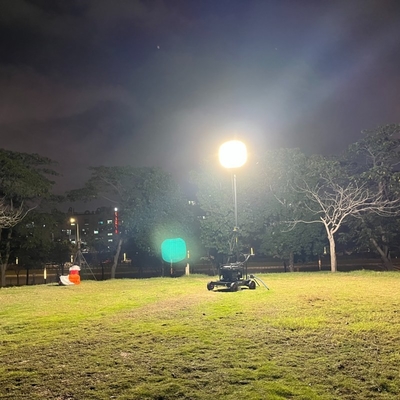 건설 현장 및 광산용 슈퍼 밝은 100W 모바일 LED 풍선 라이트 타워