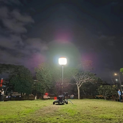 고속도로 작업 60-1400W 휴대용 모바일 풍선 LED 빛 5000K 색 온도