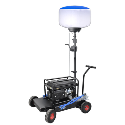 핸드 크랭크 삼각기 LED 야외 풍선 조명 600W 이동 조명 타워