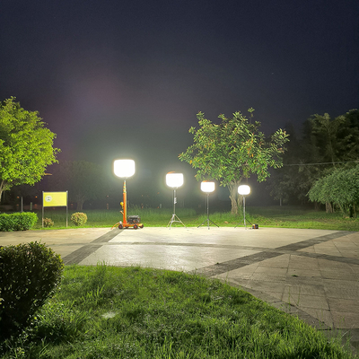 휴대용 LED 풍선 조명 건설 320W 디젤 조명 타워 임시 조명