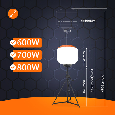 700W LED 풍선 조명 112000lm 야외 타워 조명 산업 조명