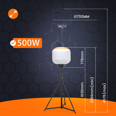 이벤트 망원경 끌 수 있는 조명탑 500W LED 풍선 이동 조명탑 큰 이벤트