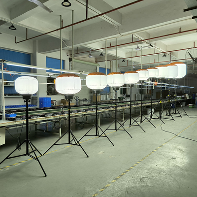 트롤리 카트 트리포드 조명 800W 도로 안전을위한 LED 풍선 램프