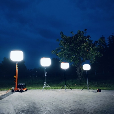 1200Watt LED 풍선 조명 타워 트리포드 외부 작업 조명 계약자