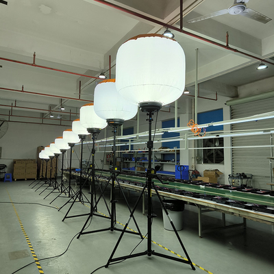 1200Watt LED 풍선 조명 타워 트리포드 외부 작업 조명 계약자