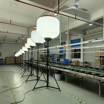 AC220V 휴대용 LED 작업 조명 1400W 직장 LED 풍선 조명 타워 법 집행
