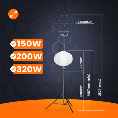 200W 모바일 조명 타워 파티 이벤트에 대한 다채로운 조명 풍선