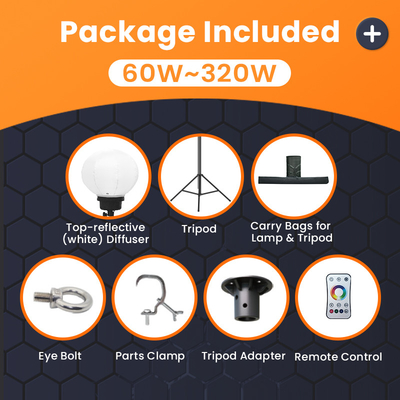 휴대용 LED 타워 320W RGB LED 풍선 램프 파티 및 특별 이벤트