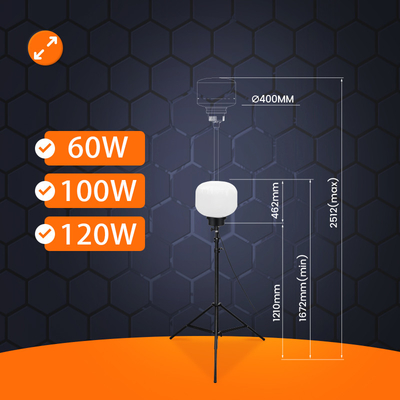 야외 LED 풍선 빛 120W 150W 파티용 모바일 라이트 타워