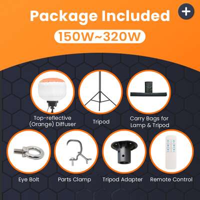 배터리 가동 재사용 Led 풍선 200W 320W 야외 행사용 모바일 조명 타워