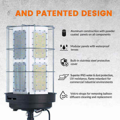 공장 맞춤형 36W 옥외 LED 투광등 조절식 스포트라이트 재해 구호 캠프용 조절식 마스트 높이