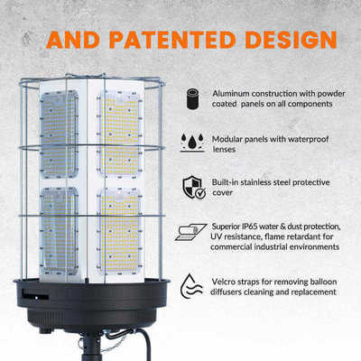 500W-1400W LED 풍선 조명 IP65 50000시간 360° 전방위 커버리지