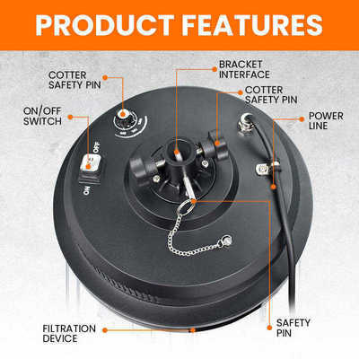 공장 도매 36W 옥외 LED 투광 조명 조절 가능한 스포트라이트, 야외 캠핑용 신축 암 포함