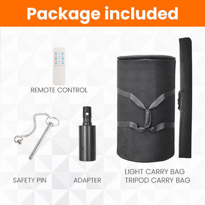 Portable LED Balloon Light with 360° Beam Angle 50000 Working Hours and 5-Year Warranty for Outdoor Construction